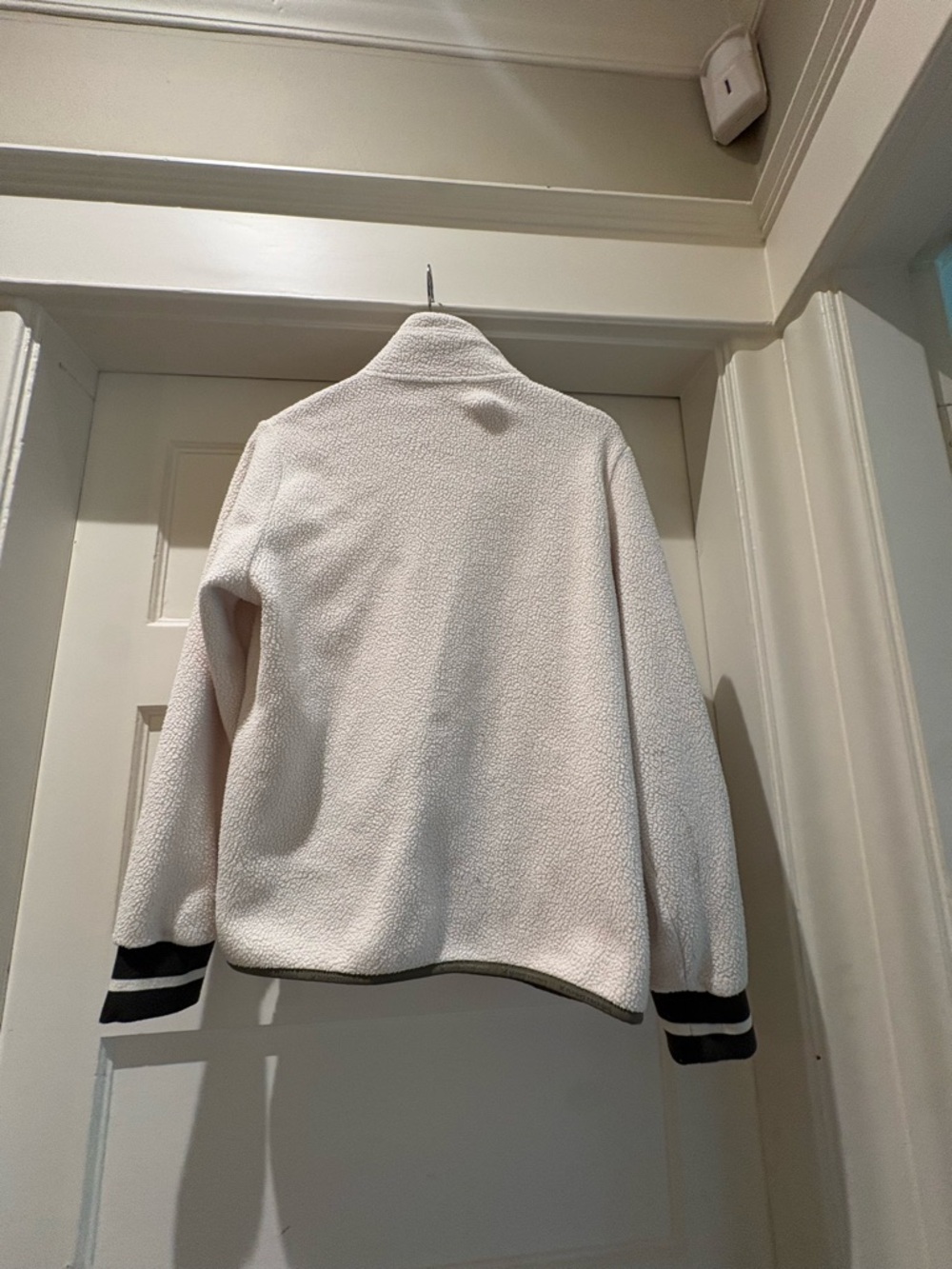 Kari Traa Women's Cream Fleece Jacket with Green Trim - Picture 4 of 4